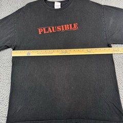 Vintage Mythbusters Plausible Shirt Unisex XL Promo Discovery Channel Y2K 2006