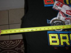 No Tags XXL ? 26″ XXLARGE 2 Sided T-Shirt Brian Brown Casey’s #21 Sprint Car