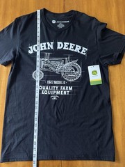 John Deere Shirt Mens Medium 1947 Model G Tractor Graphic Tee Farm Equipment