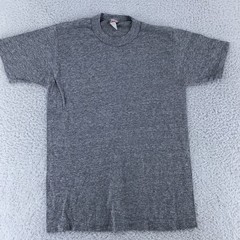 Vintage Rayon Tri Blend Blank Soffe Shirt Mens XXS Gray Made USA Soft Tee 90s