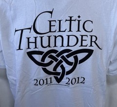 Anvil Men’s Celtic Thunder Local Crew 2011-2012 Tour White Shirt Size Large