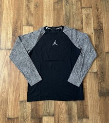 VTG Nike Air Jordan 3 Cement Long Sleeve Jersey Shirt Mens Size Medium Jumpman