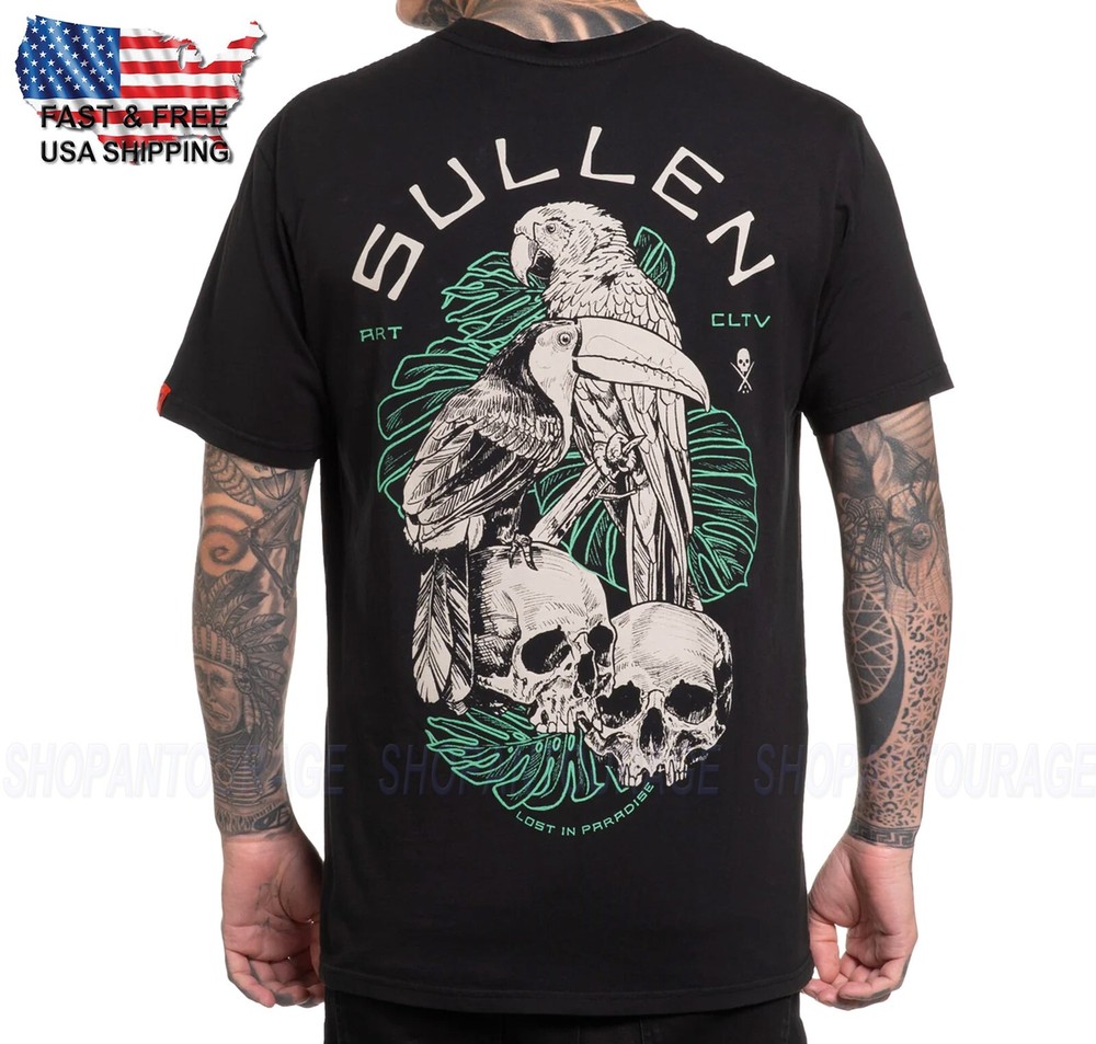 Sullen Art Collective Birds Premium Fit SCM7035 New Short Sleeve T-shirt For Men