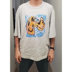 Mode of One Mens Heather Grey Graffiti Graphic T-Shirt Small 100194459MN NWT