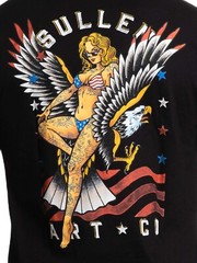 Sullen Men’s Memorial Short Sleeve Premium T-shirt American Flag Tattoo Tee