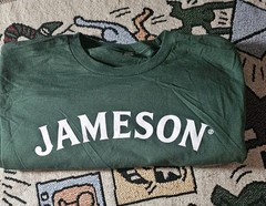 Jameson Irish Whiskey T-Shirt Adult Large Unisex Cotton Dark/Forrest Green