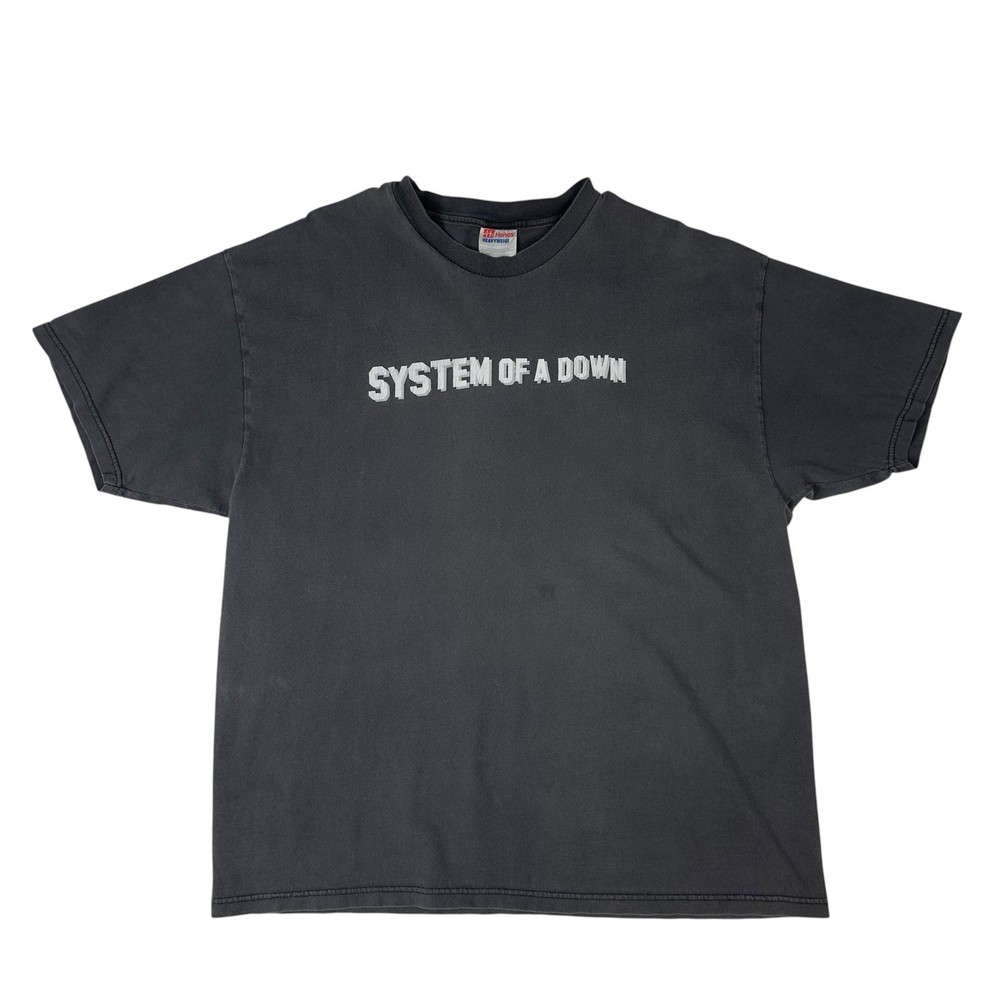 Vintage System Of A Down Toxicity 2001 Tour Band T-Shirt Size XL