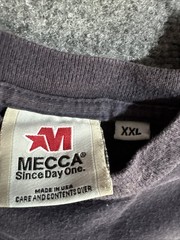 Vintage Mecca T Shirt Mens XXL Blue Y2K Baggy Hip Hop