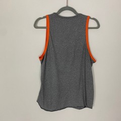 Helmut Lang Mountain Logo Tank Top Mens Small Grey Workout Muscle HIking