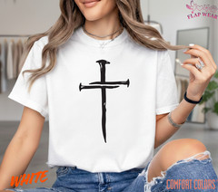 Unisex Three Nails Cross T-Shirt, Men T shirt,Women T shirt Gift Religion Top