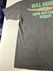 VINTAGE T Shirt 90’s Hard Buck Rodeo Co Size XL Black Cowboy