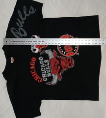 Vintage Chicago Bulls T-Shirt XL Team Rated Boxy Fit Grid Single Stitched 1991