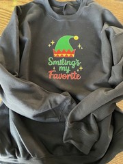 Christmas Party T-Shirt Buddy Elf Smiling’s My Favorite Size S,M,L,XL,2X