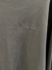 Hurley Men’s XL Blue Waffle Knit Thermal Long Sleeve Shirt