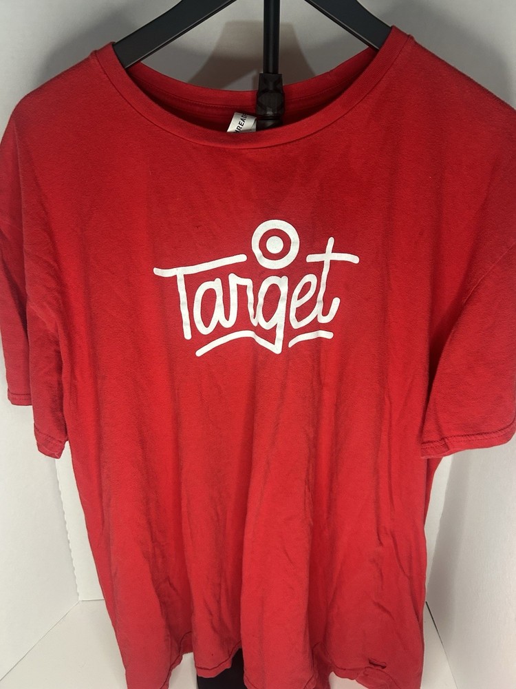 Epic Threads Target Logo Red Cotton Men’s Short Sleeve T-Shirt 2XL