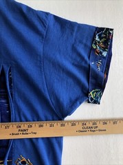 Vintage Fruit Of The Loom Best T Shirt XL Blue Single Stitch Aquatic Fish Tee