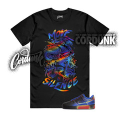 Air Force 1 Low Retro Heat Map Black Racer Blue T Shirt Match MIS