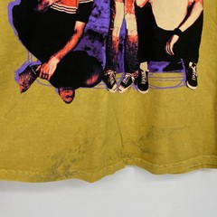 Officially Licensed Nirvana Grunge Tee Yellow Acid Wash Large Vintage Style