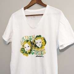 Vintage White Laugh Garden Birmingham AL Alabama Comedy Club T Shirt Sz Medium