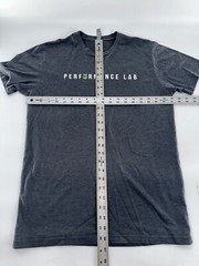 Performance Lab Next Level Short Sleeve T-Shirt Men M Gray Cotton Poly YGI I4-96