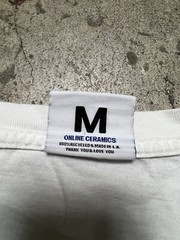 Online Ceramics Embroidered Logo T Shirt White EUC M