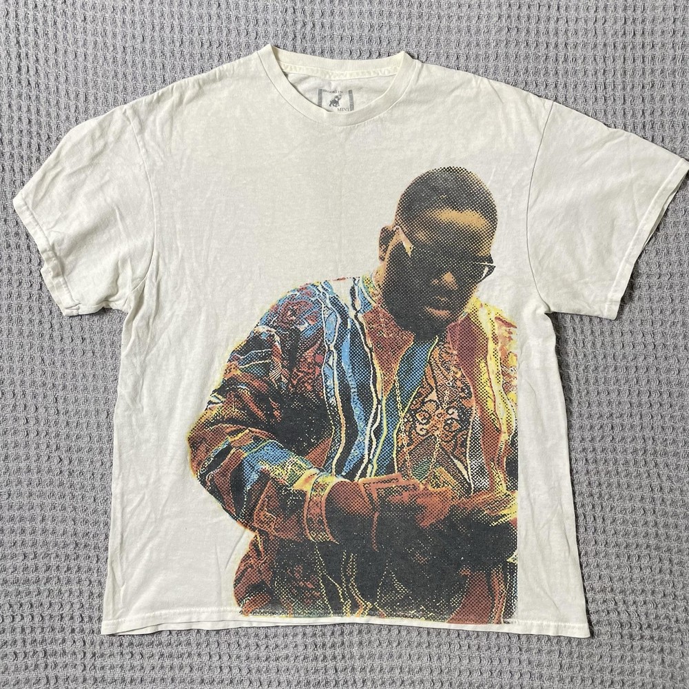 The Notorious B.I.G Brooklyn Mint Shirt Mens L/M White Hip Hop Rap Graphic tee