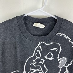 Vintage Fubu Platinum Fat Albert T Shirt XL Big Graphic Made in USA Gray Logo