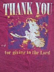 Vintage Single Stich Hanes God LovingUSA Dove Positive Christian T-shirt 80s-90s