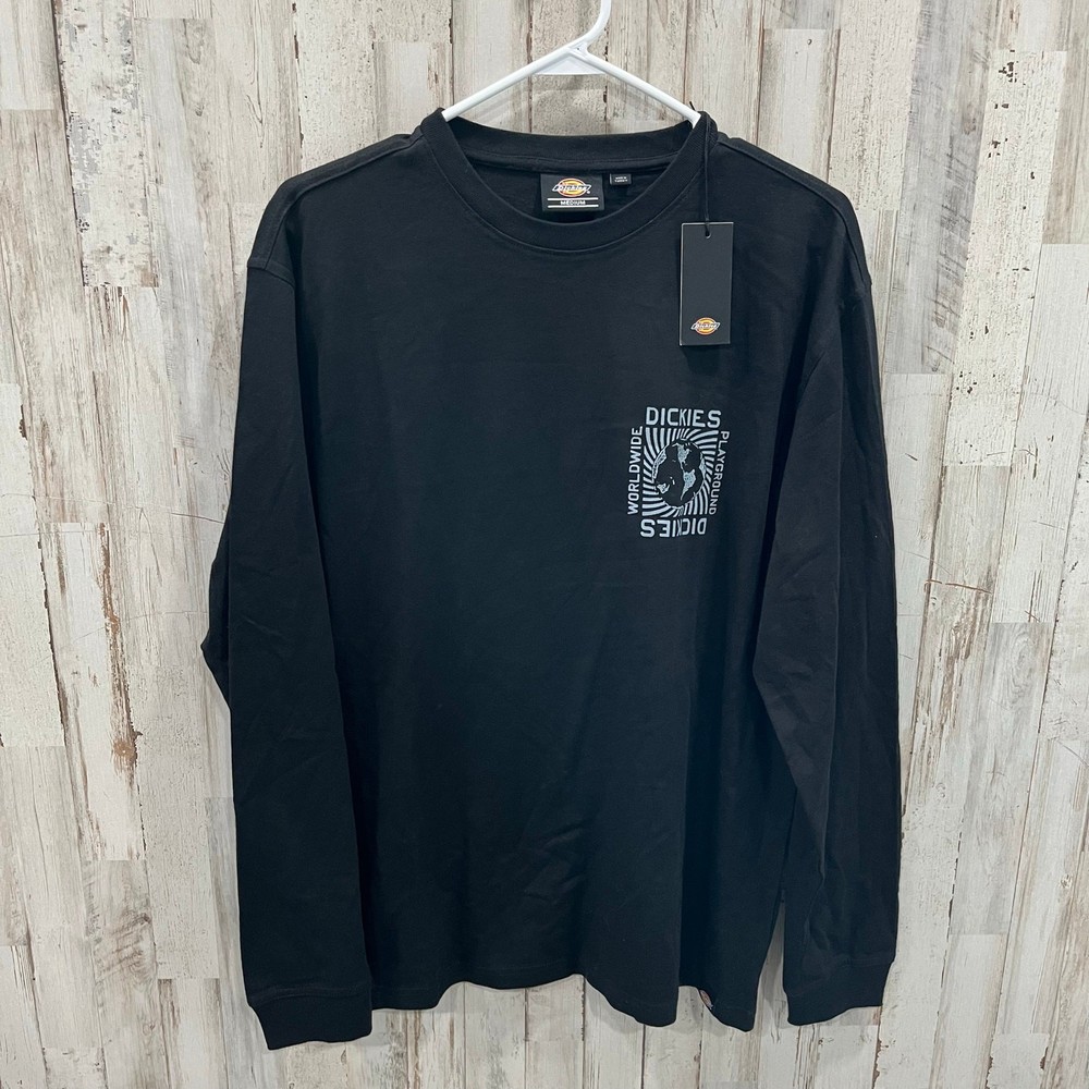 New! Dickies ASOS Marbury Black Long Sleeve Tshirt Mens Size Medium