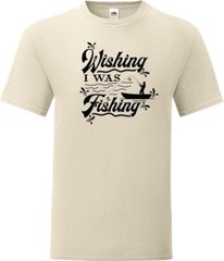Fishing Wishing I Was Fishing Humour Novelty T Shirt Various Colours And Sizes