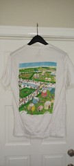 Where’s Waldo Campsite Graphic White T Shirt Size Large Front Back Design Mens