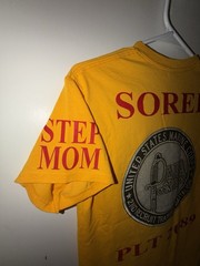 Gildan DryBlend Yellow US Marine Corps Graphic Logo T-Shirt Unisex S Crew Neck