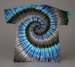 *New* 3XL & 4XL Handmade Tie Dye, Electric Graphite, Crew or V-Neck