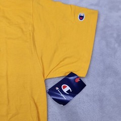 Champion Shirt Mens Medium Basic Team Jersey SS Crewneck Yellow Adult NEW