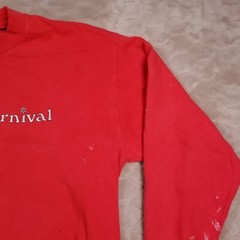 VTG 1987 Winter Carnival Shirt Sz Lg Greek Formal Party Pi Kappa Alpha PAINTED