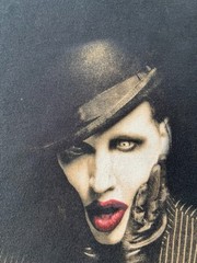Vintage 2003 Marilyn Manson The Golden Age of Grotesque Black T-shirt Sz M