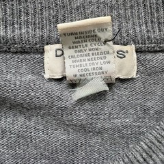Dockers T-Shirt Mens Extra Large Gray Crew Neck Acrylic Diamond Pattern Sz XL