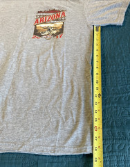 2017 Arizona bike rally T-shirt, Gray, SUNA, Large