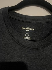 Men’s Crewneck Long Sleeve T-Shirt – Goodfellow & Co Blue Size small
