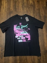 NWT Levi’s 501 T Shirt Relaxed Fit Short Sleeve Graphic Reason Black XL. B3