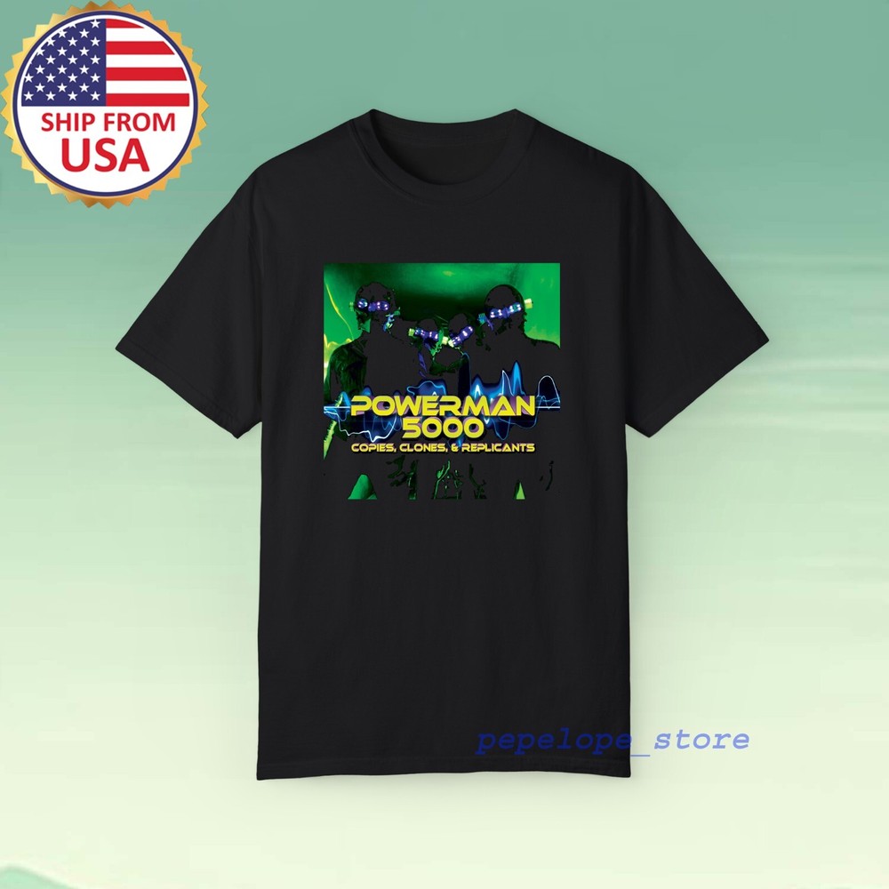 Powerman 5000 Clones and Replicants Men’s Black Size S-5XL