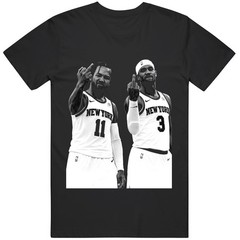 NEW YORK Jalen Brunson Josh Hart Middle Finger Gift Graphic T Shirt