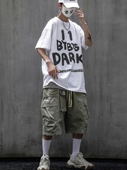 Niepce Men’s Dark Reflection Spray Paint Tee Streetwear Graphic Shirt