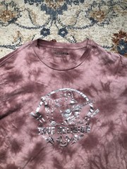 True Religion Men’s XL Buddha Logo Graphic Tee Red Pink Tie Dye T-Shirt