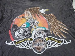 Vtg Harley Davidson 1991 American Heritage Sleveless TShirt 3XL Single Stitch