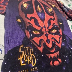 Vintage Star Wars Darth Maul All Over Print Lee Sport Mens Large