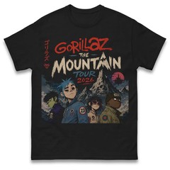 Gorillaz The Mountain Tour 2026 T Shirt Black Cotton S-5XL CL882