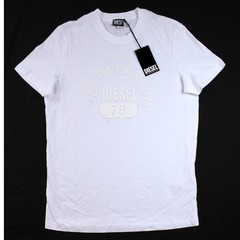 Diesel T-Shirt Mens M White Denim Division 78 Graphic Short Sleeve Tee $80 NEW