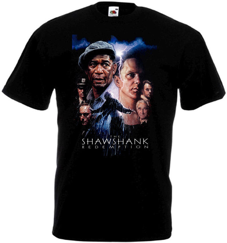 The Shawshank Redemption v2 T shirt black movie poster all sizes S-5XL
