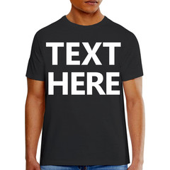 Hanes 5180 Men’s T-Shirt – Custom Print – Add Any Text – Personalized Tee
